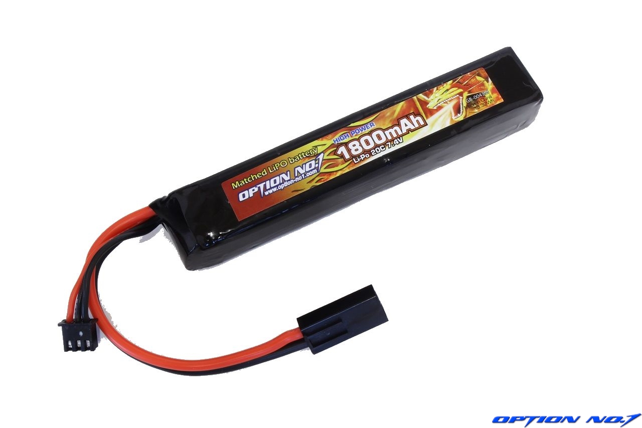 OPTION No.1 7.4V 2200mAh リポ電池4本＋充電器